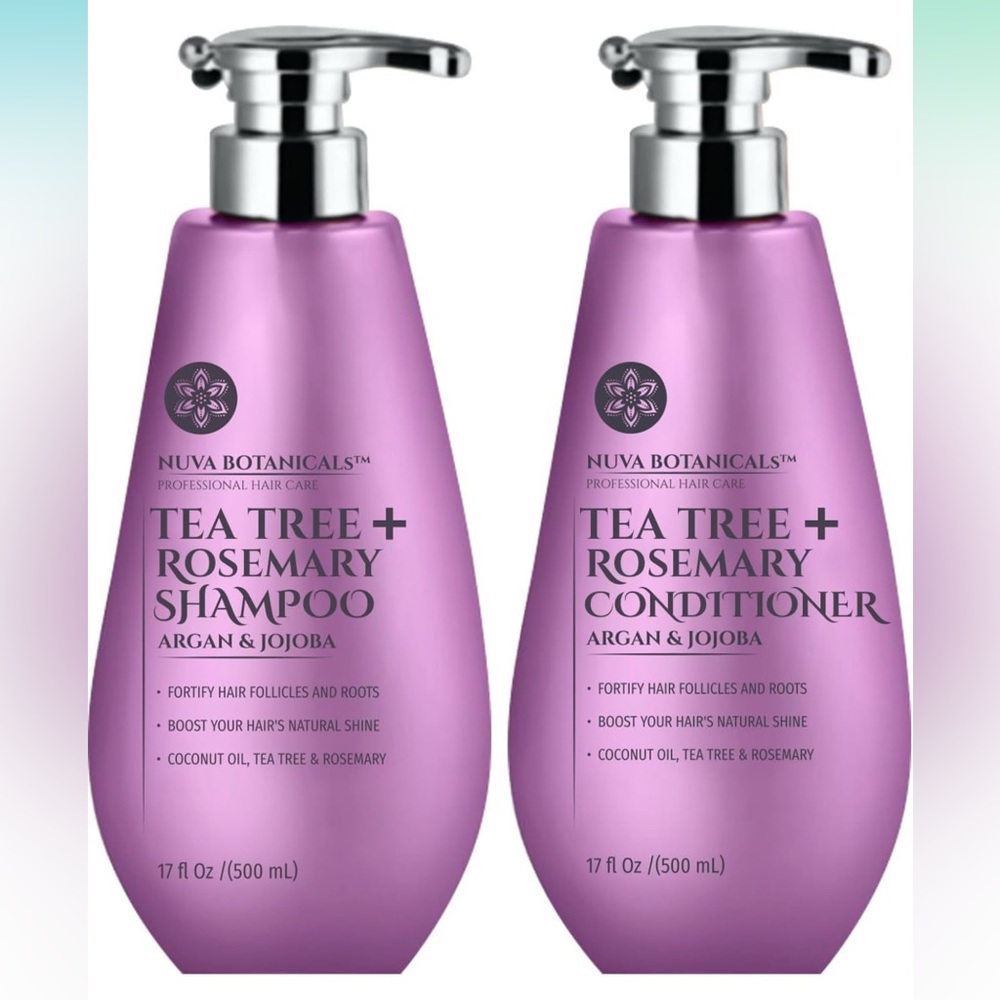 Tea Tree Oil Shampoo and Conditioner Set - Rosemary Oil Shampoo and Conditioner